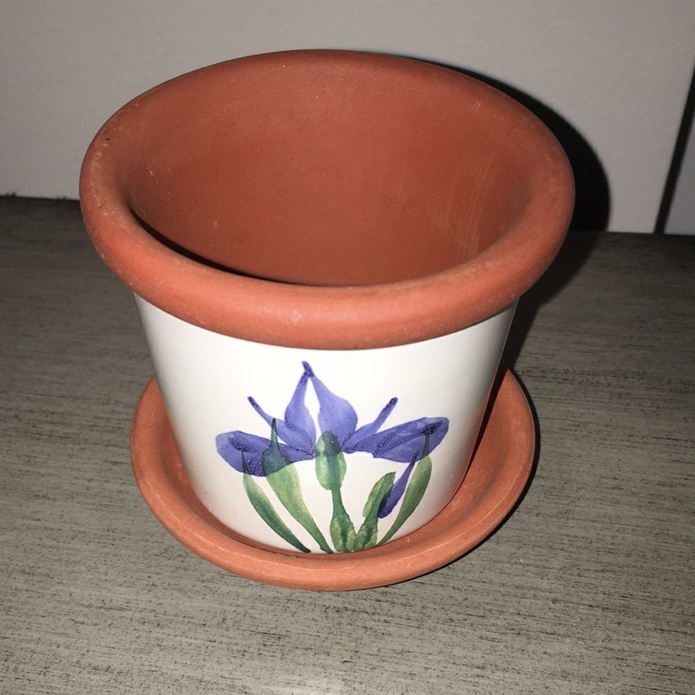 Emerson Creek pottery tiny small China flower pot